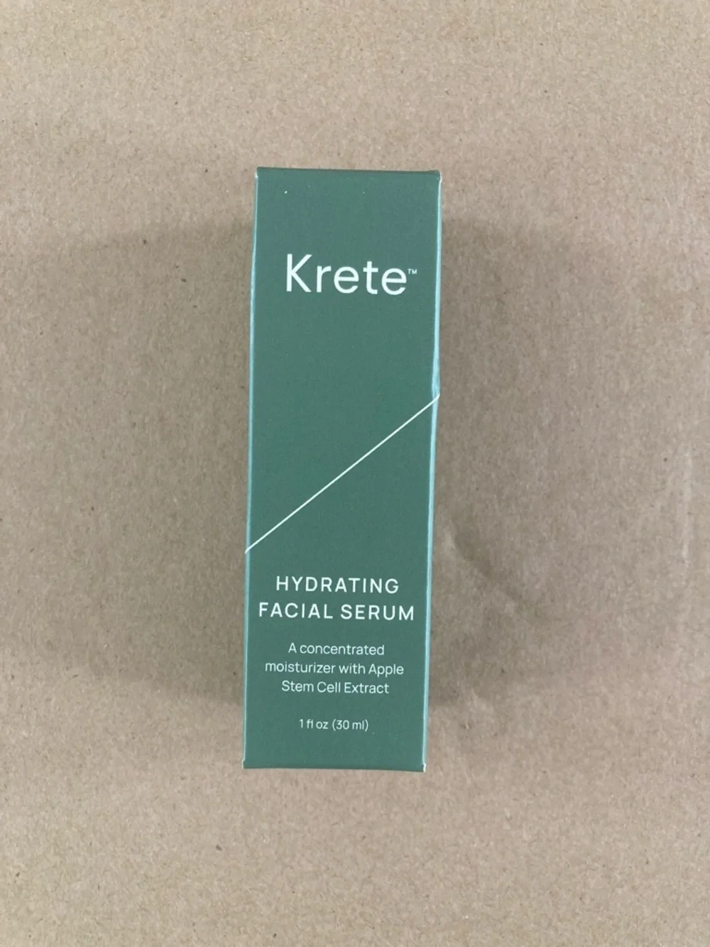 KRETE Hydrating Facial Serum for Men NWT Apple Stem Cell Extract 1 oz